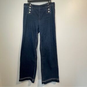 COS Jeans Sailor Wide Leg Double Double Button Design Jeans 12
